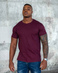 BASIC SLIM-FIT T-SHIRT | Bordeaux