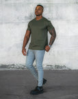 BASIC SLIM-FIT T-SHIRT | Army