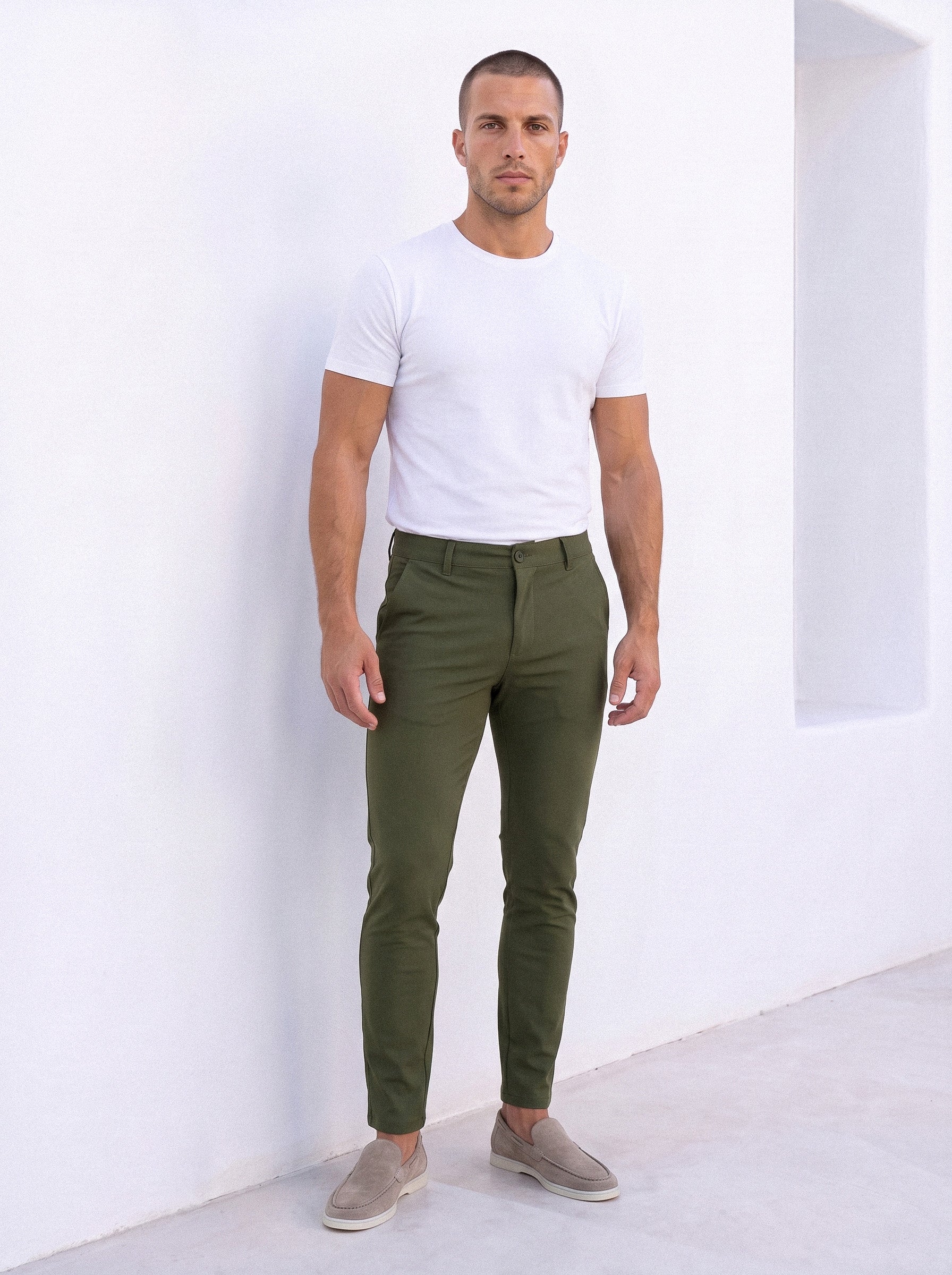 ENZO TROUSER | ARMY GREEN