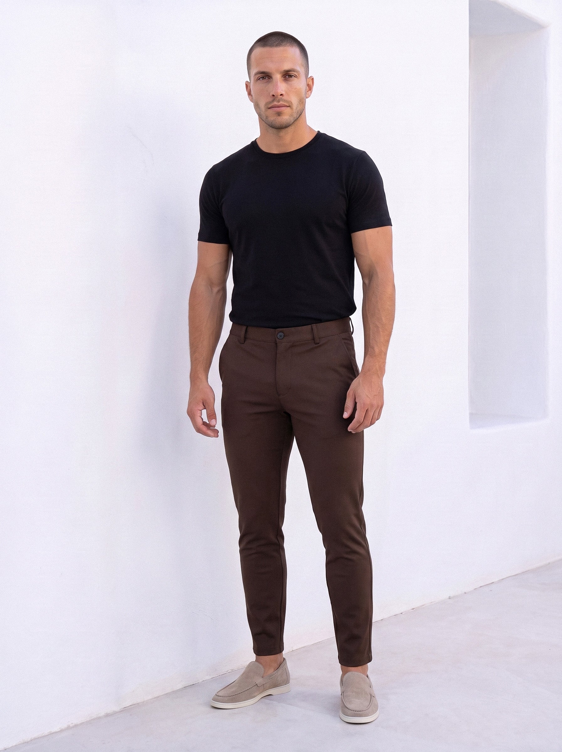 ENZO TROUSER | BROWN