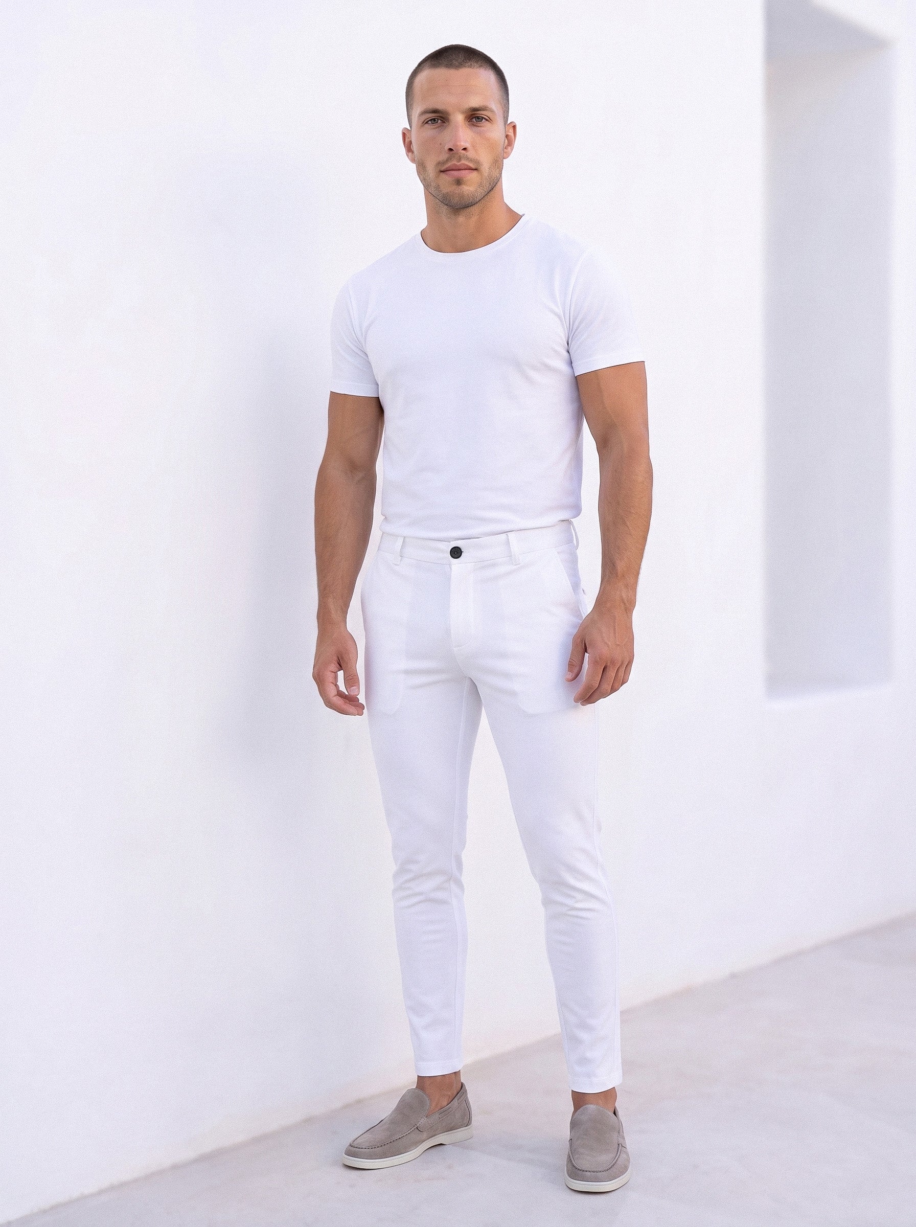 ENZO TROUSER | WHITE