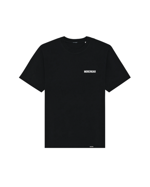 MORENGAR BRAND T-SHIRT | BLACK 240-GSM