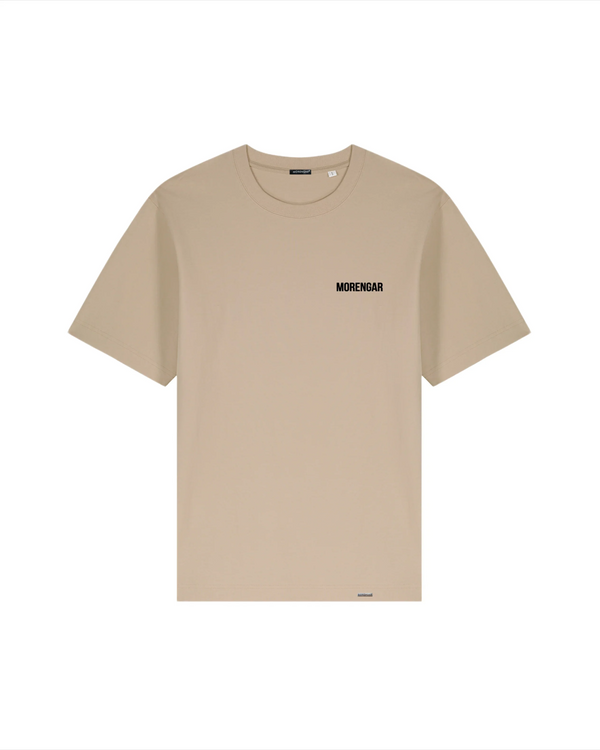 MORENGAR BRAND T-SHIRT | BEIGE 240-GSM