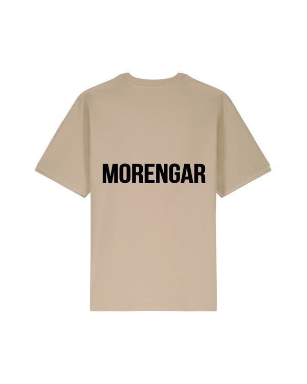 MORENGAR BRAND T-SHIRT | BEIGE 240-GSM