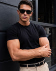 BASIC SLIM-FIT T-SHIRT | BLACK