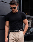 BASIC SLIM-FIT T-SHIRT | BLACK