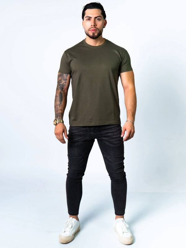 BASIC SLIM-FIT T-SHIRT | Army