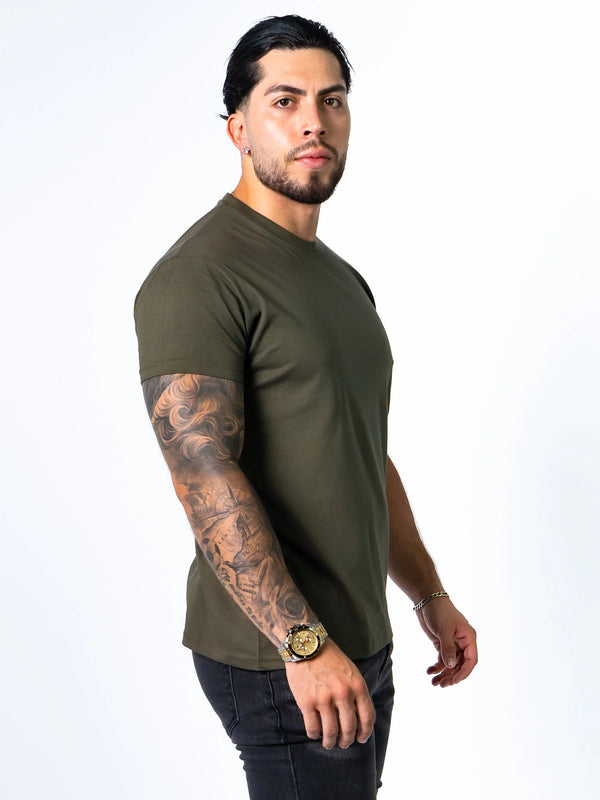 BASIC SLIM-FIT T-SHIRT | Army