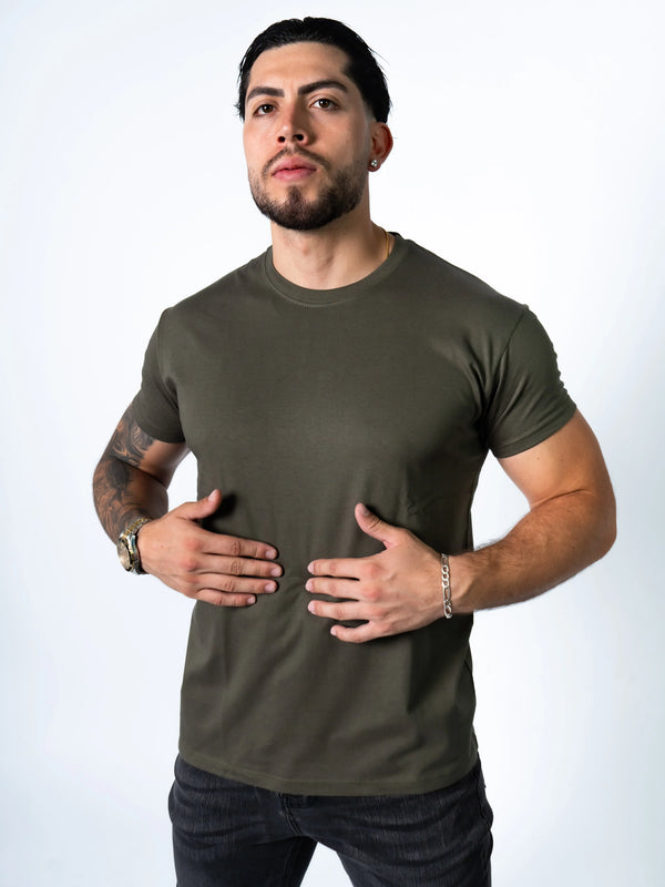 BASIC SLIM-FIT T-SHIRT | Army