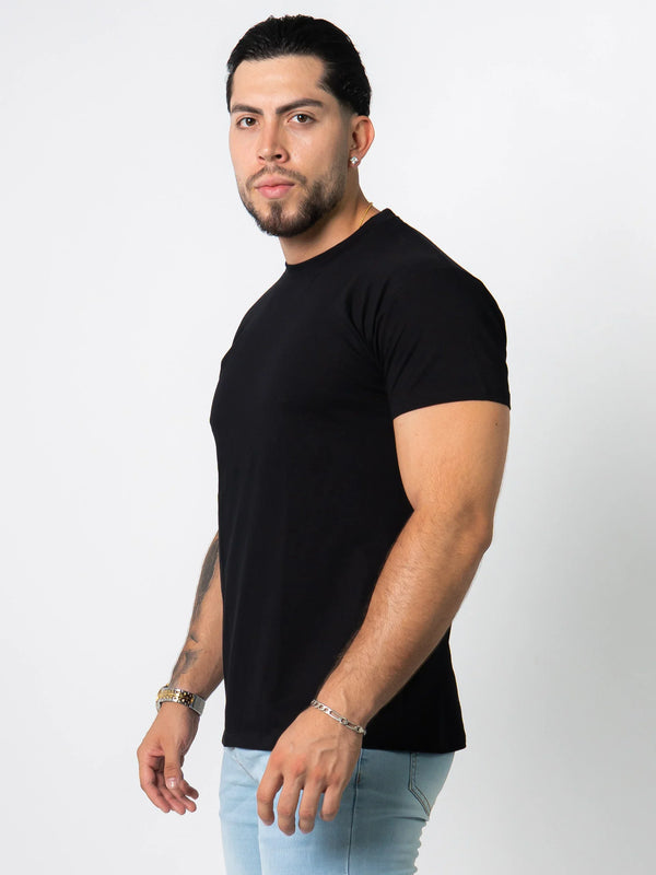 BASIC SLIM-FIT T-SHIRT | BLACK