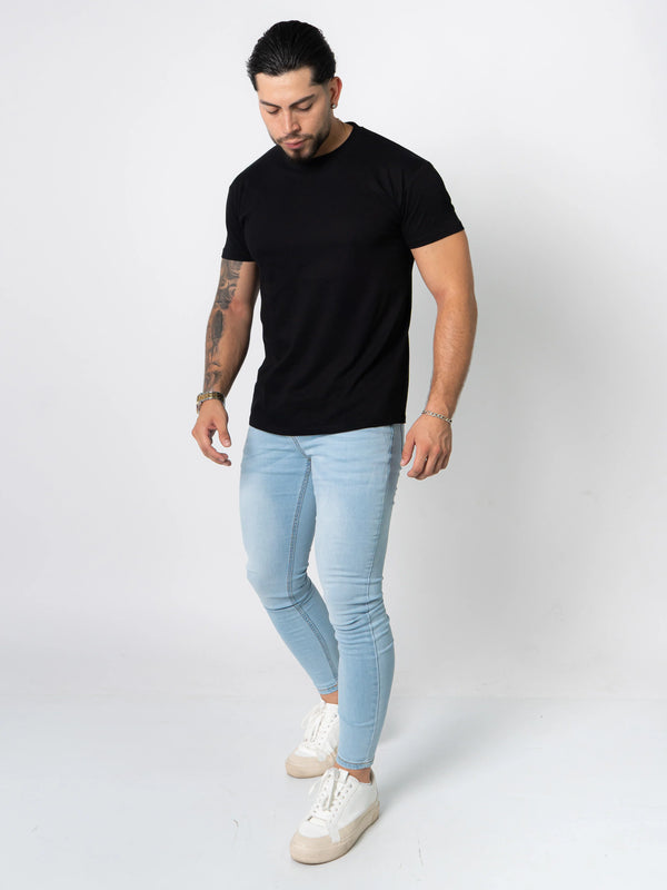 BASIC SLIM-FIT T-SHIRT | BLACK