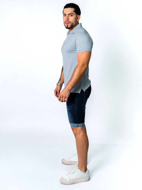 BASIC PIQUE POLO SHIRT | PURE GREY