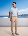 ROMA LINEN TOUCH SHIRT | SKY BLUE