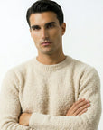 FLUFFY WOOL JUMPER | BEIGE