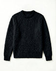 FLUFFY WOOL JUMPER | BLACK
