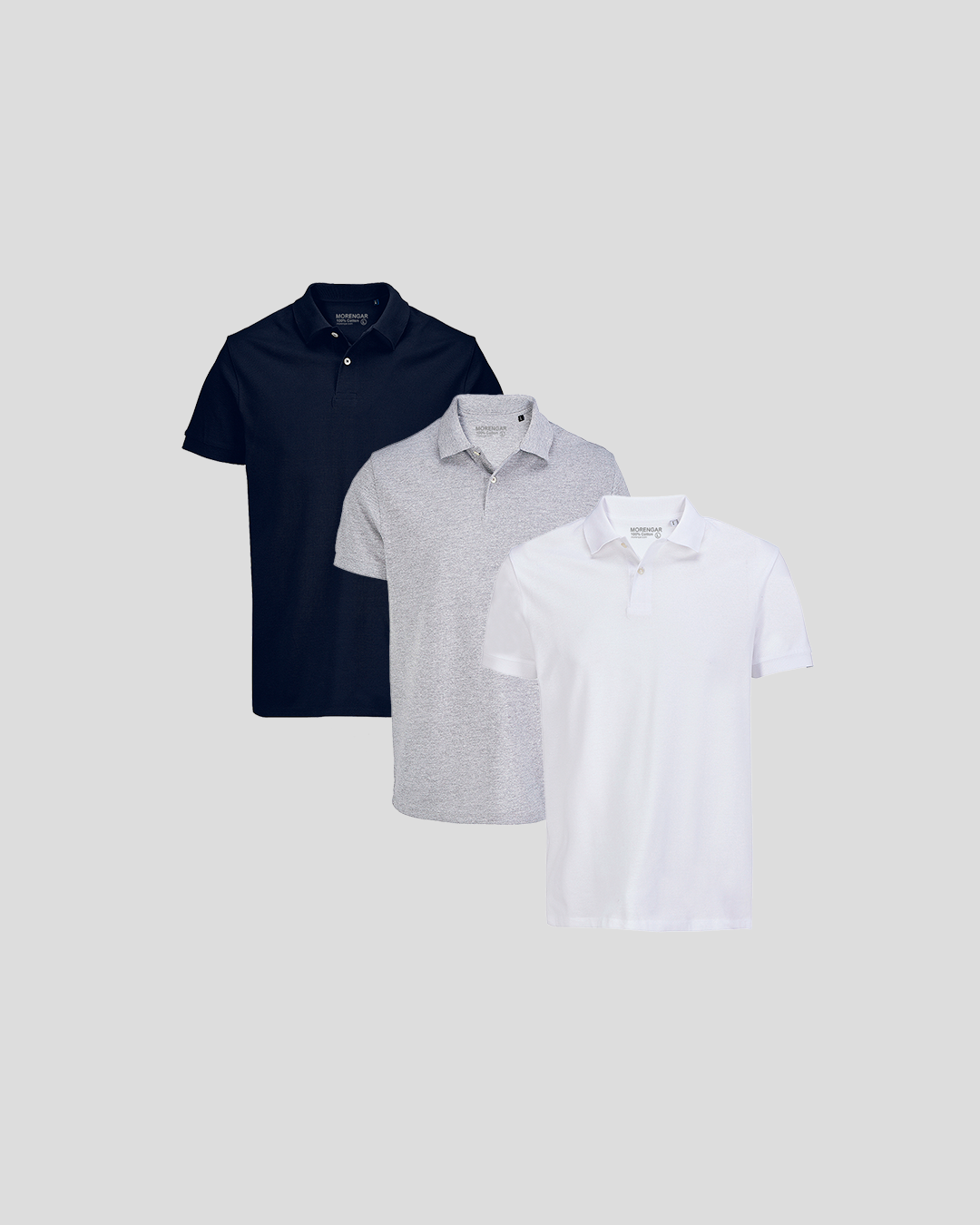 BASIC PIQUE POLO SHIRT 3-BUNDLE