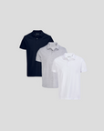 BASIC PIQUE POLO SHIRT 3-BUNDLE