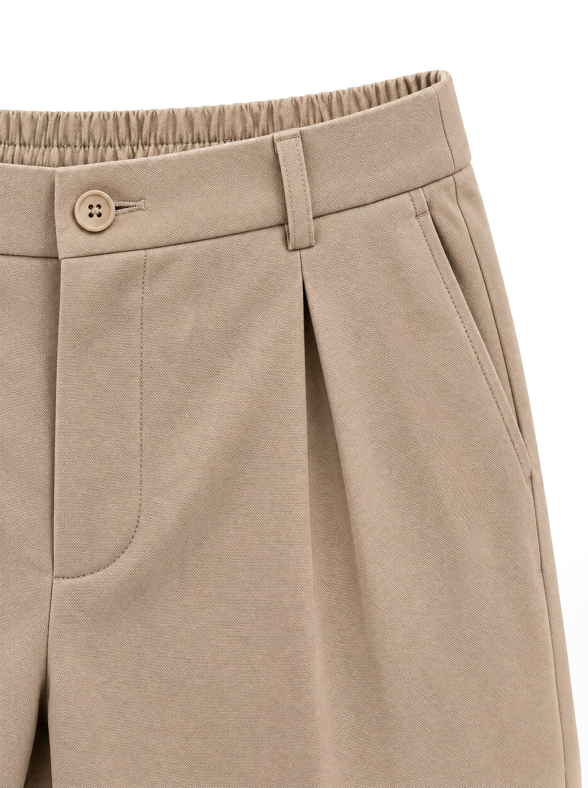 MILANO REVERSE-PLEAT TROUSERS | BEIGE