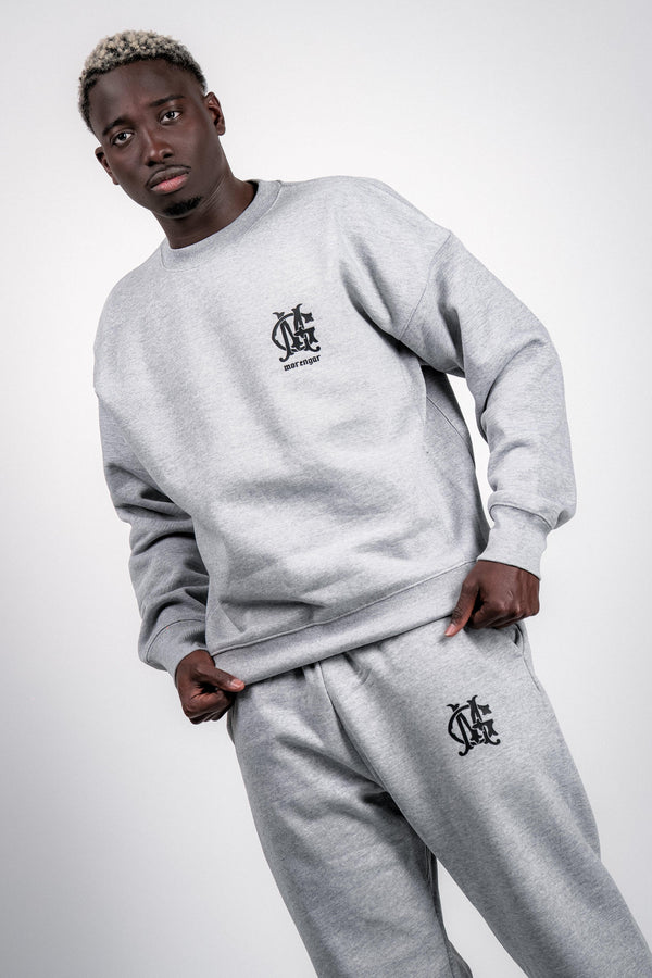 TRACKSUIT SET | MIXED GREY 450-GSM