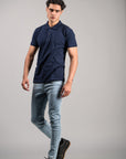 BASIC PIQUE POLO SHIRT | NAVY