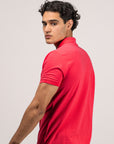 BASIC PIQUE POLO SHIRT | RED