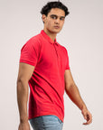 BASIC PIQUE POLO SHIRT | RED