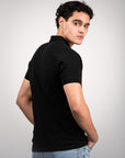 BASIC PIQUE POLO SHIRT | BLACK