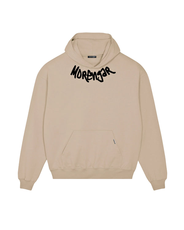 MORENGAR-LOGO-KRAGEN-HOODIE | WÜSTE 400-GSM