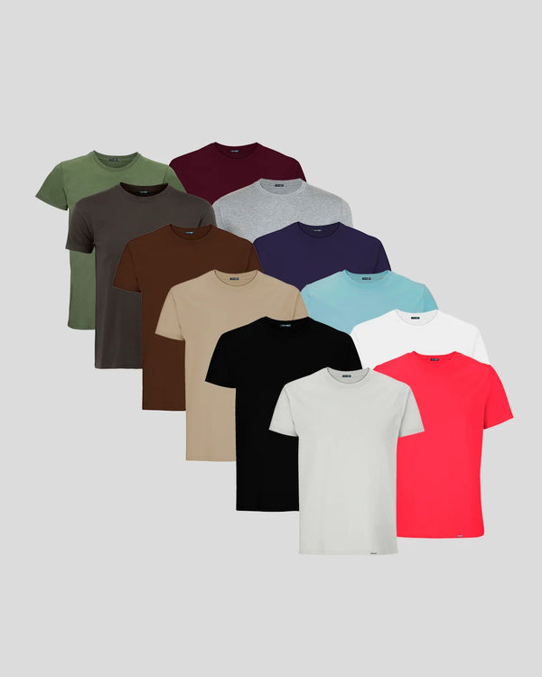 BASIC SLIM-FIT T-SHIRT 12-BUNDLE
