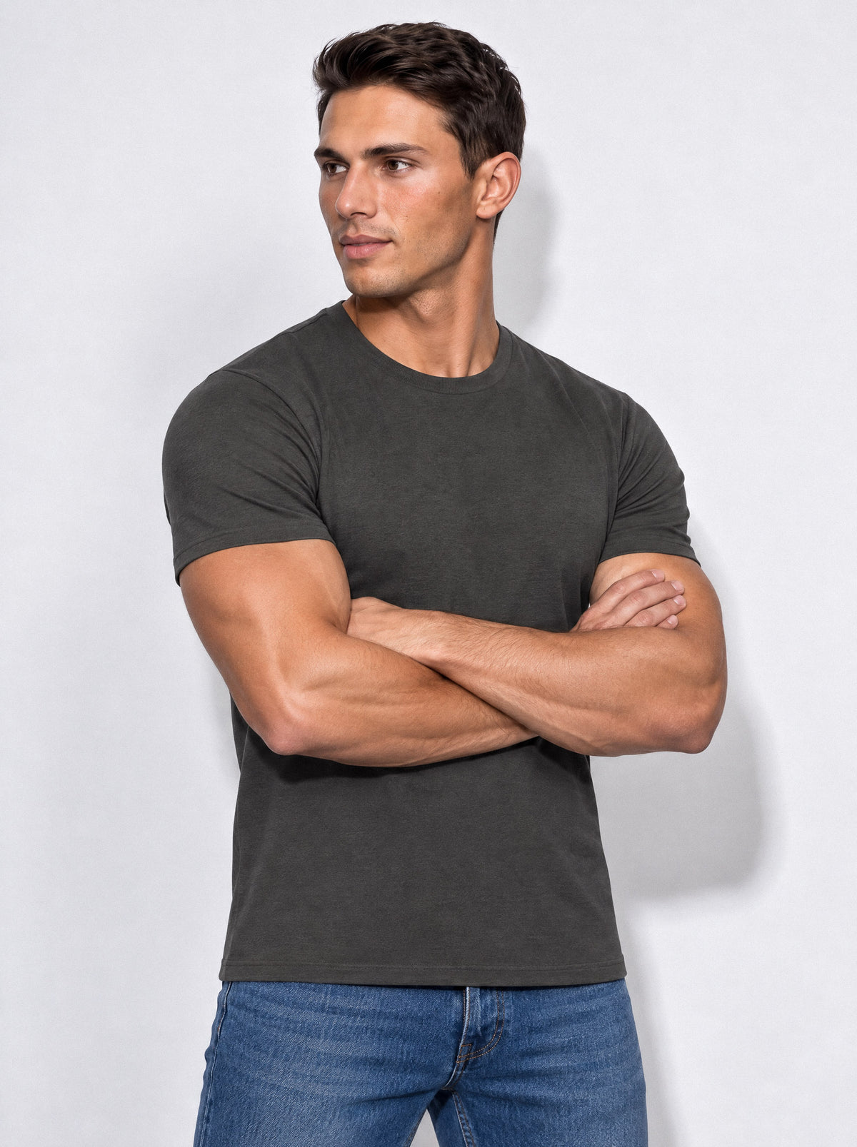 PREMIUM SLIM-FIT T-SHIRT | DARK GREY