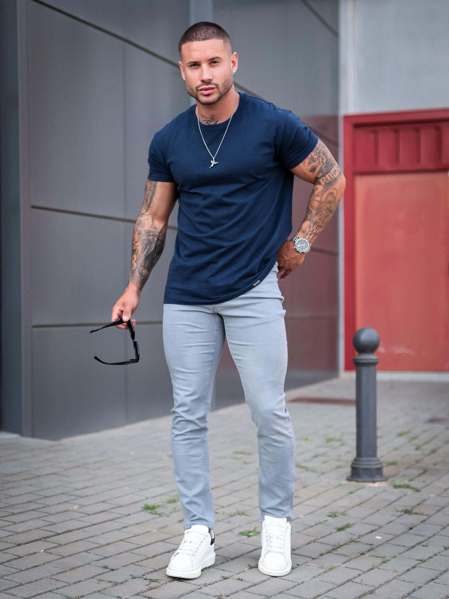 BASIC SLIM-FIT T-SHIRT 3-BUNDLE