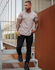 BASIC SLIM-FIT T-SHIRT | LIGHT GREY