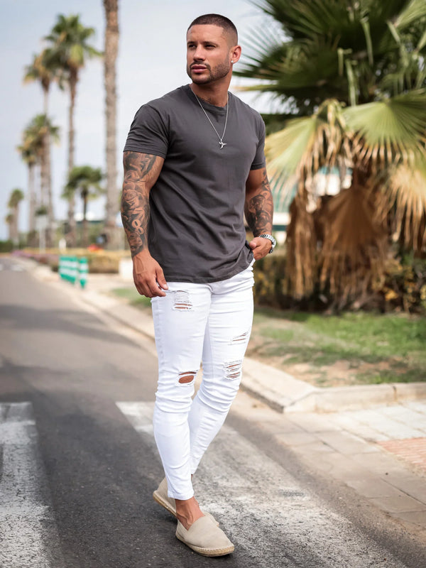 BASIC SLIM-FIT T-SHIRT 3-BUNDLE