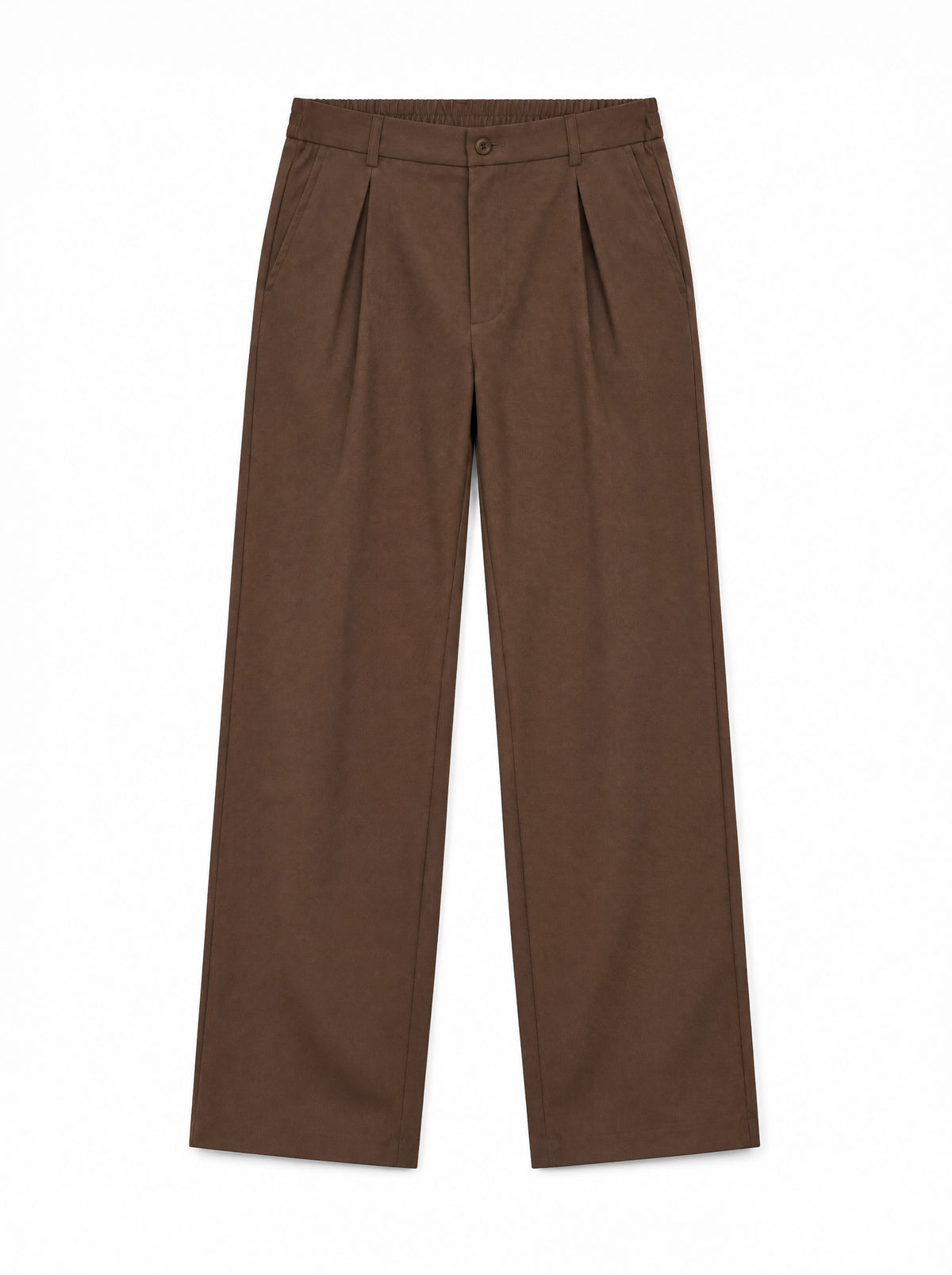MILANO REVERSE-PLEAT TROUSERS | COFFEE BROWN