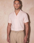 ROMA LINEN TOUCH SHIRT | LIGHT SALMON