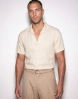 ROMA LINEN TOUCH SHIRT | BEIGE