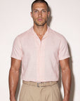 ROMA LINEN TOUCH SHIRT | LIGHT SALMON