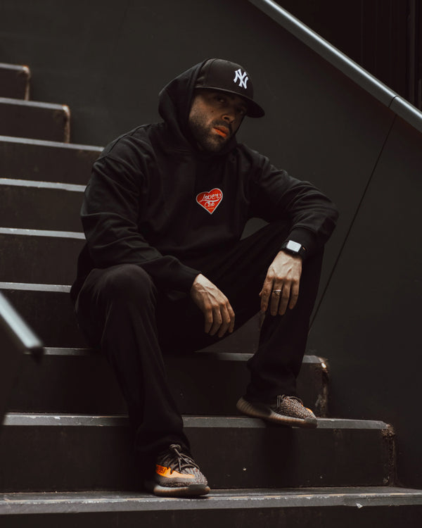 LOVERS CLUB HOODIE | SCHWARZ