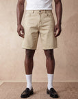 REGULAR FIT DENIM SHORTS | KHAKI