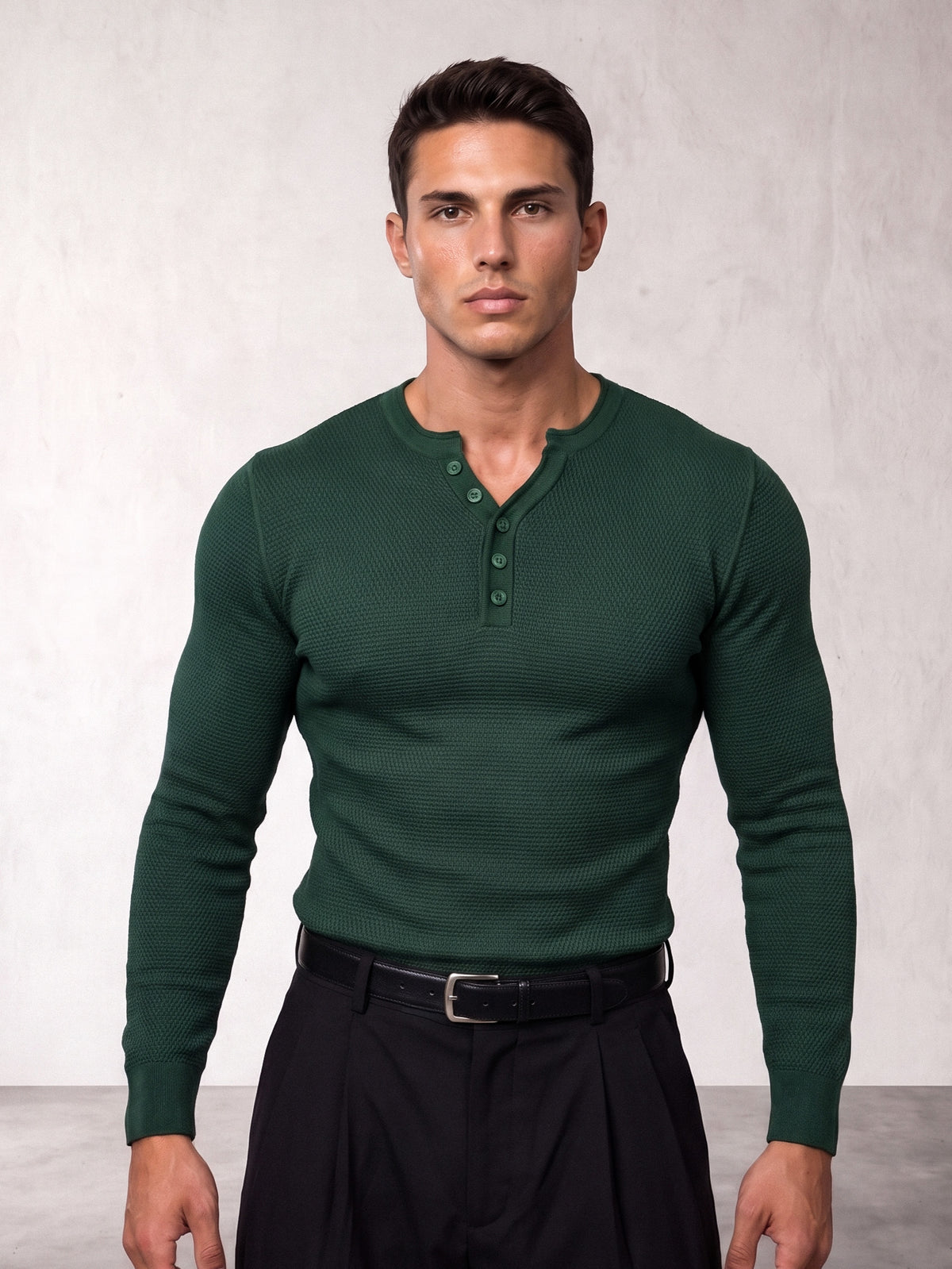 He wears size XL – 180 cm tall