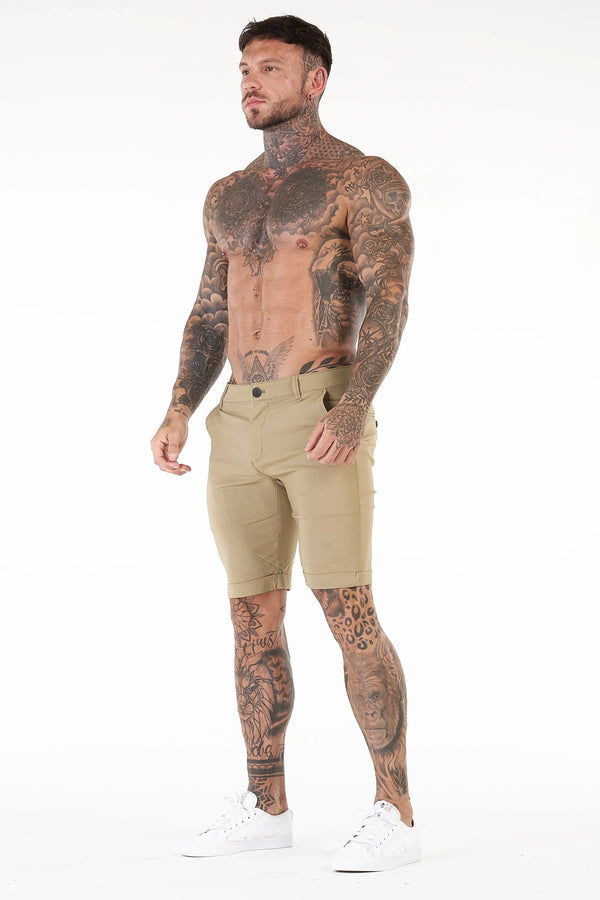 ENZO SHORTS | KHAKI