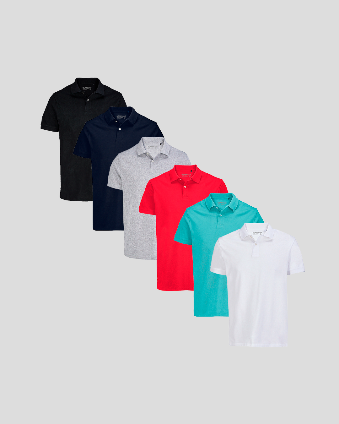 BASIC PIQUE POLO SHIRT 6-BUNDLE