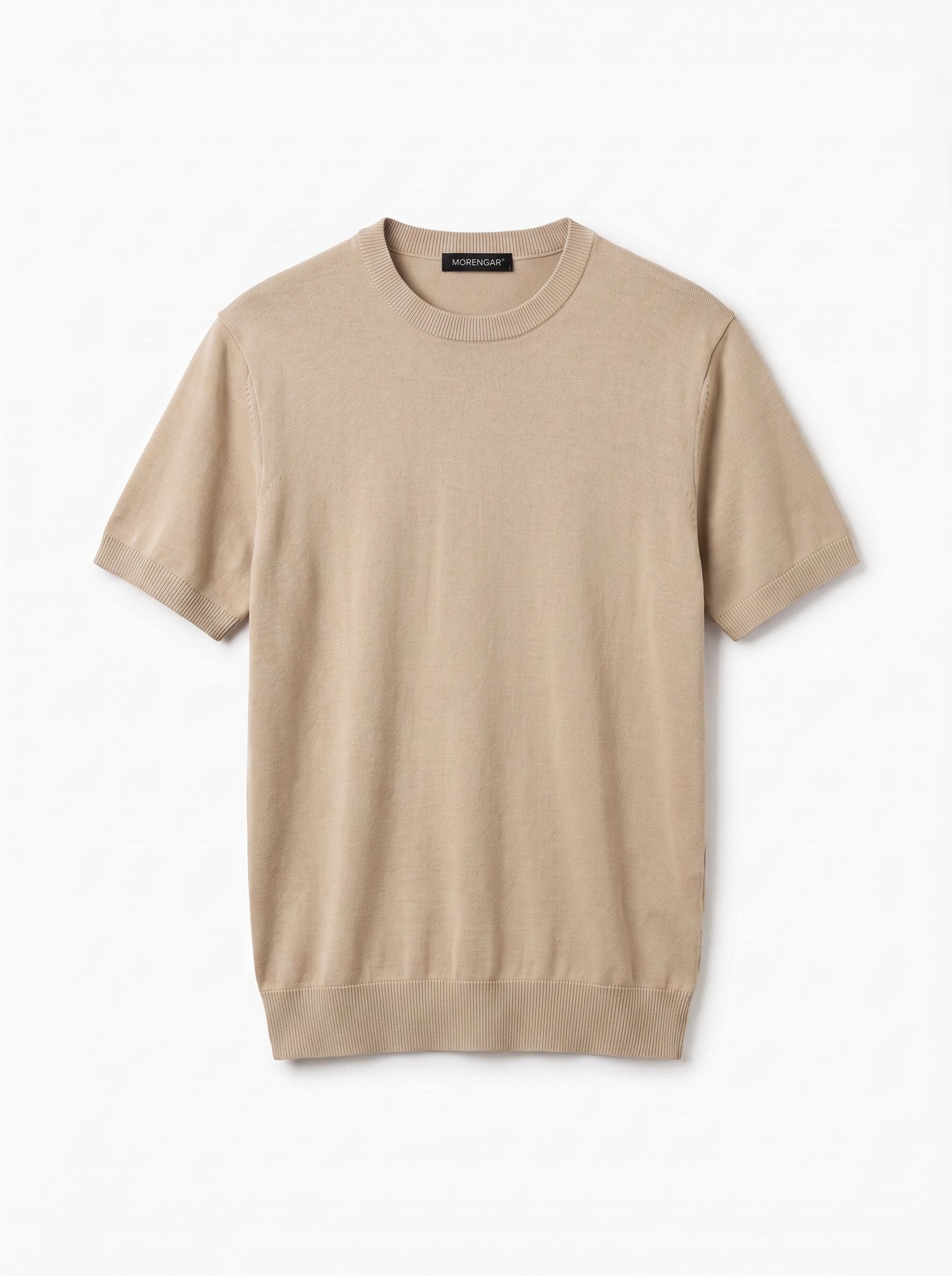 Morengar beige knit t-shirt, product photo