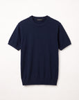 Morengar navy knit t-shirt, product photo