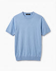 Morengar light blue knit t-shirt, product photo