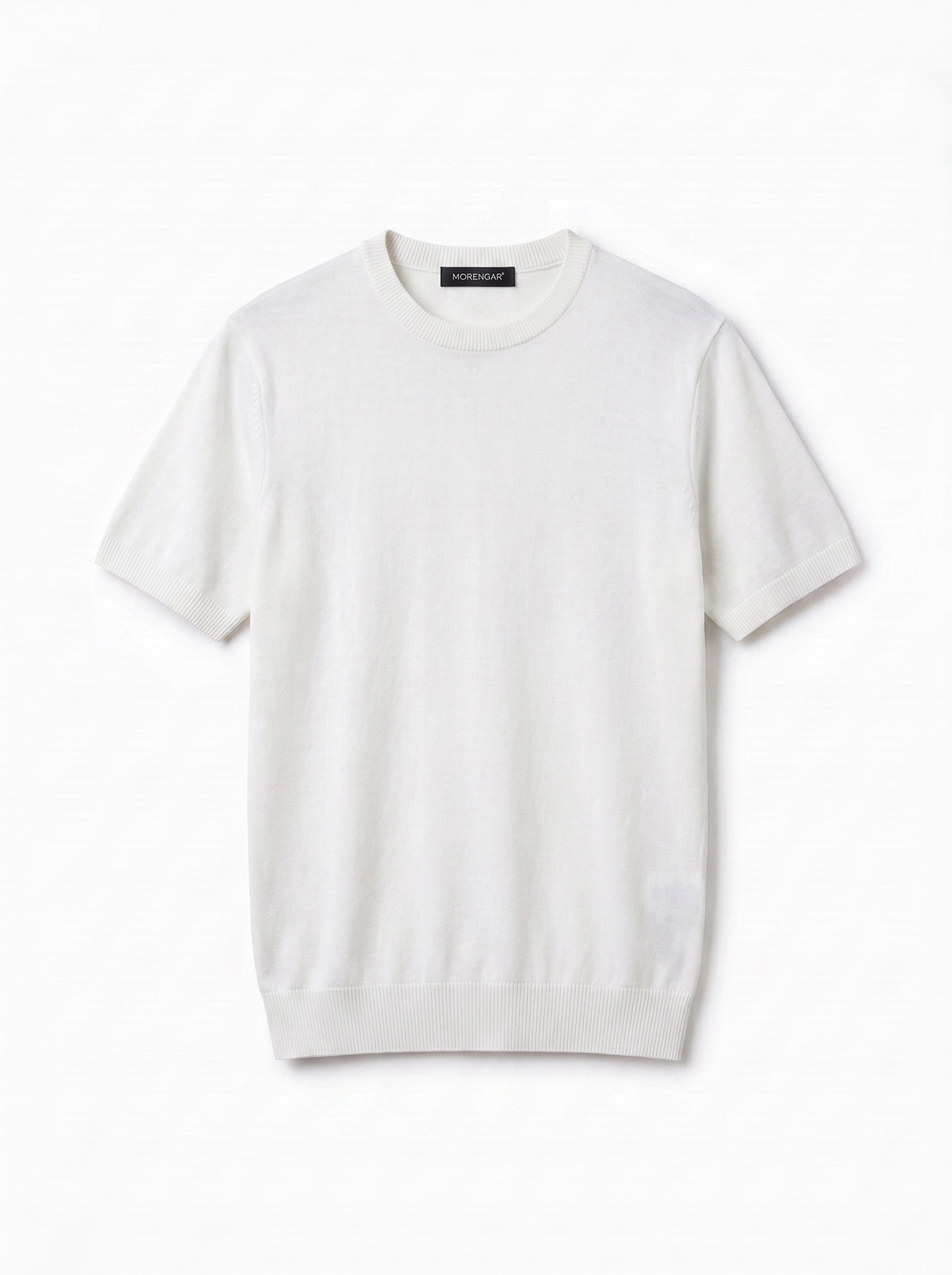 Morengar white knit t-shirt, product photo