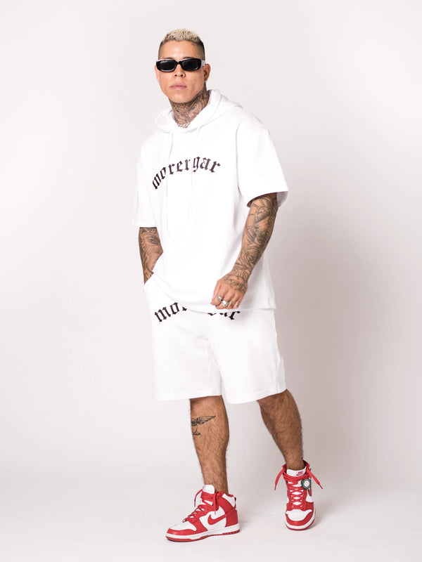 PANTALONES CORTOS MORENGAR LOGO CURVADO BLANCO