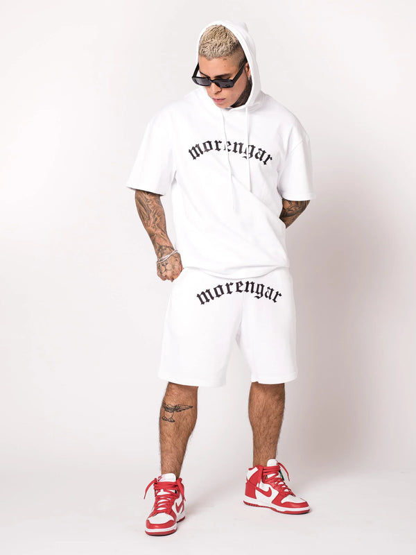 PANTALONES CORTOS MORENGAR LOGO CURVADO BLANCO