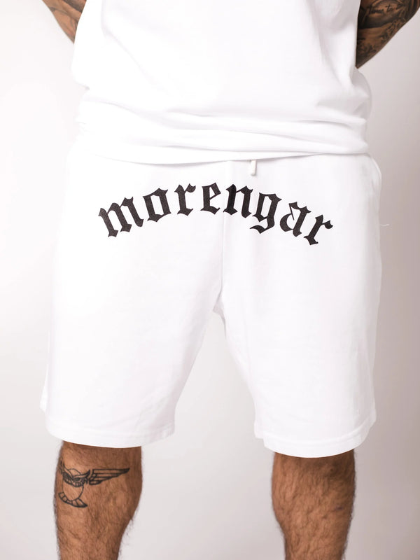 PANTALONES CORTOS MORENGAR LOGO CURVADO BLANCO