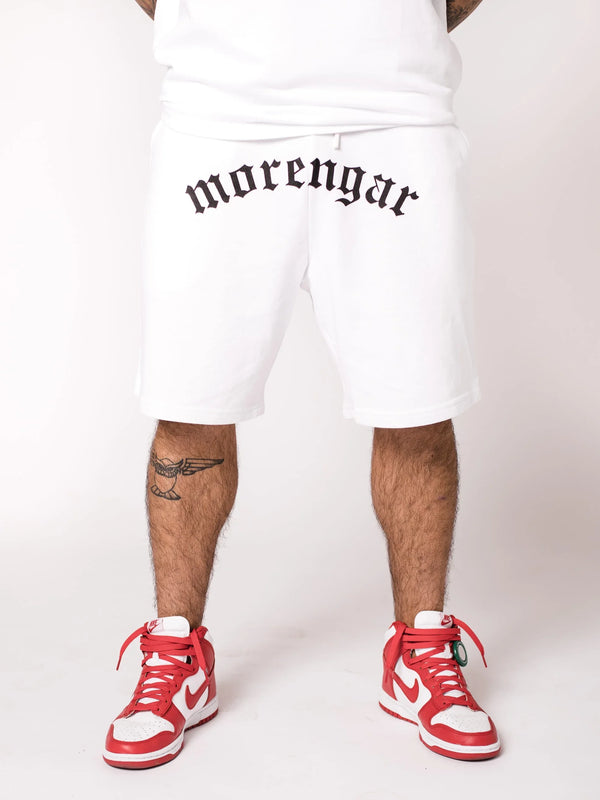 PANTALONES CORTOS MORENGAR LOGO CURVADO BLANCO